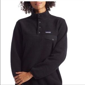 EUC Black Patagonia Synchilla Snap-T Fleece Pullover